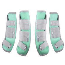 Harrison Howard Horse Fly Boots Legie Guardie Fly Stivali di protezione di 4 Aqua Medium Cob