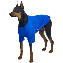 Lucky Petter Hunde-Shirt fr kleine Hunde, einfarbige T-Shirts, weiches, atmungsaktives Hunde-Baumwoll-Shirt, Haustierkleidung (4X-Large, Blau)
