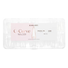 Kiara sky neglespidser | C Curve Stiletto Clear | 500 styk | XXL L?ngde | 10 st?rrelser