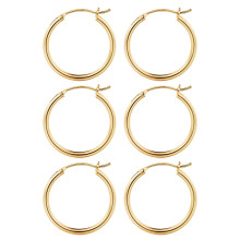Brincos de argola de ouro M MOOHAM para mulheres  Conjunto de brincos de argola pequenos hipoalergnicos banhados a ouro 14k em prata esterlina