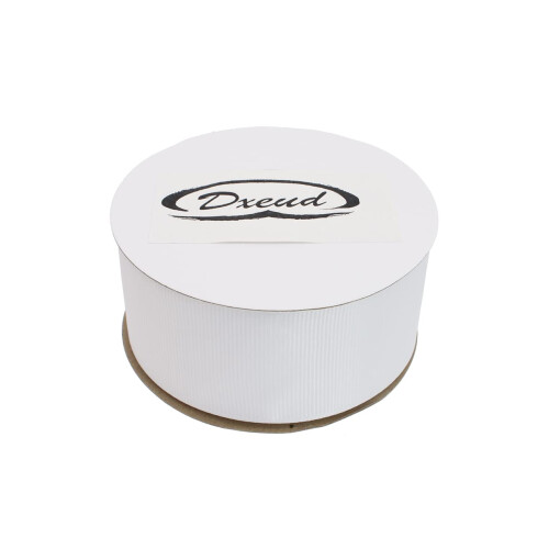 DXEUD Solid Grosgrain Ribbon 25 Yard Each Roll 100% Polyester Woven Edge (1/1-2""""  White) 2