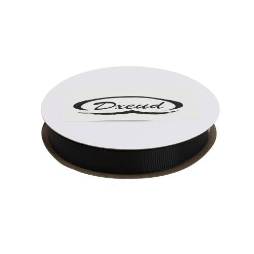 DXEUD Solid Grosgrain Ribbon 25 Yard Each Roll 100% Polyester Woven Edge (5/8""""  Black) 2