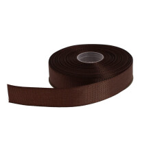 Wstazka rypsowa DXEUD o dlugosci 25 jardσw w kazdej rolce, 100% poliestru, tkana krawedz (kawa 3/4 cala)