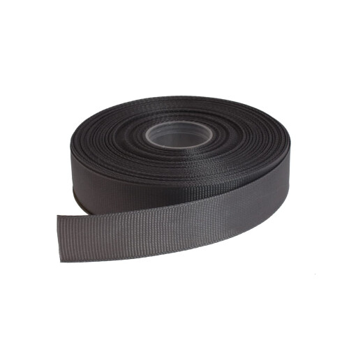 DXEUD Solid Grosgrain Ribbon 25 Yard Each Roll 100% Polyester Woven Edge (3/4""""  Gray)