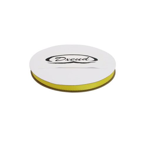 DXEUD Solid Grosgrain Ribbon 25 Yard Each Roll 100% Polyester Woven Edge (1/4""""  Yellow) 2