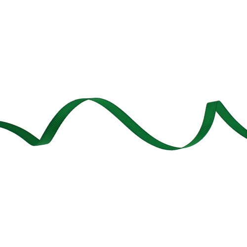 DXEUD Solid Grosgrain Ribbon 25 Yard Each Roll 100% Polyester Woven Edge (1/4""""  Green) 1