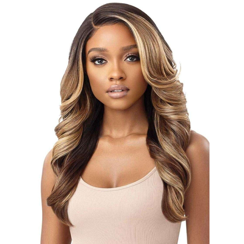 Outre Unisex Red Synthetic Melted Hairline Hd Lace Front Wig - Begonia (Dr Velvet)