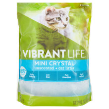 MUHU Vibrant Life Mini Crystal ongeparfumeerde kattenbakvulling 8 lb (8 lbs)