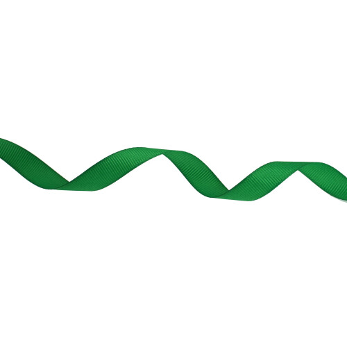 DXEUD Solid Grosgrain Ribbon 25 Yard Each Roll 100% Polyester Woven Edge (3/8""""  Green) 1