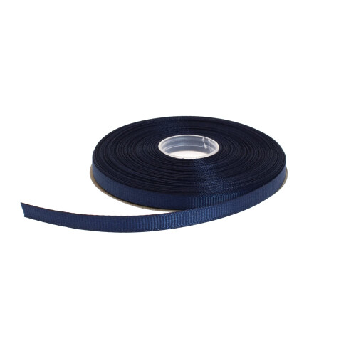 DXEUD Solid Grosgrain Ribbon 25 Yard Each Roll 100% Polyester Woven Edge (1/4""""  Dark Blue)