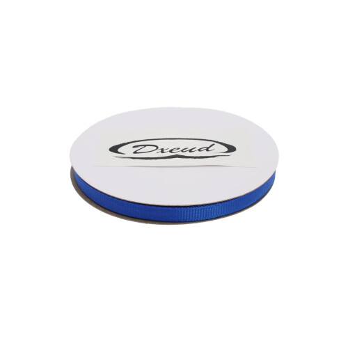 DXEUD Solid Grosgrain Ribbon 25 Yard Each Roll 100% Polyester Woven Edge (1/4""""  Royal Blue) 2
