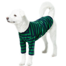 Lucky Petter Hunde-Baumwollhemden f   r kleine und gro   e Hunde, Rugby-Streifen-T-Shirts, weiches, atmungsaktives Hundehemd, Haustierkleidung (5X-La