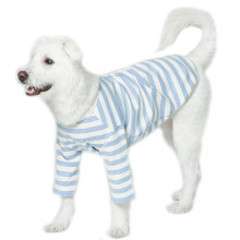 Lucky Petter Hunde-Baumwoll-Shirts fr kleine und groe Hunde, Rugby-gestreifte T-Shirts, weiche, atmungsaktive Hunde-Shirt-Haustierkleidung (4X-Larg