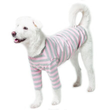 Lucky Petter Hunde-Baumwollhemden f   r kleine und gro   e Hunde, Rugby-Streifen-T-Shirts, weiches, atmungsaktives Hundehemd, Haustierkleidung (5X-La