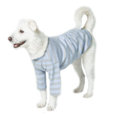 Lucky Petter Hunde-Baumwollhemden f   r kleine und gro   e Hunde, Rugby-Streifen-T-Shirts, weiches, atmungsaktives Hundehemd, Haustierkleidung (5X-La