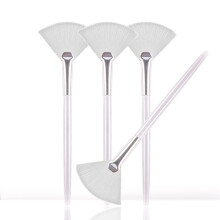 Soft 'N Style Taklon Fan Mask Brush Sureapplikator fr Glykol-Peeling/Masken (4 wei)