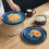 famiware Star Dinner Plates for 6  10 inches Plate Set  Scratch Resistant  Stoneware Dinnerware  Kitchen Modern Rustic Serving Dishes  Nebulas Bl 2