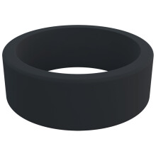 QALO Basic & Flat silikonov prsten pro mue (Gunmetal velikost 12) - Prodyn a odoln silikonov snubn prsteny - Elegantn silikonov pnsk snubn