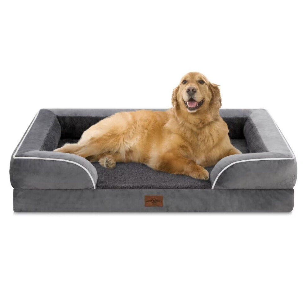 Photos - Bed & Furniture Comfort Expression XL Dog Bed with Bolster Waterproof Orthopedic Foam Dog Beds for Extra Large Dogs Washable Dogs Sofa Pet B
