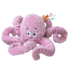 BUYPOW Dog Squeaky Toys Octopus - Tough Plush Large Medium & Small Dog - Stuffed Animals Puppy Toys - Funny Cute Dog Birthday Presents (Octopus P
