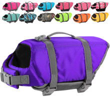 Colete salva-vidas para ces Doglay Colete salva-vidas para ces para natao, passeios de barco Colete salva-vidas ajustvel para filhotes com l