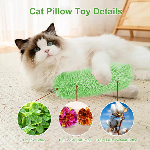 3 PCS Interactive Cat Toys Oreillers de chat Cat doux et durable 2