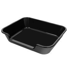 Ying Tutu 1 pak extra grote kattenbak (ABS-materiaal) Senior kattenbak met lage instap voor geriatrische katten Grote katten Jumbo huisdierveilig