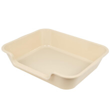 Ying Tutu 1 pak extra grote kattenbak (ABS-materiaal) Senior kattenbak met lage instap voor geriatrische katten Grote katten Jumbo huisdierveilig