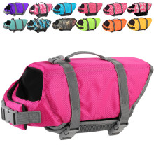 Colete salva-vidas para ces Doglay Colete salva-vidas para ces para natao, passeios de barco Colete salva-vidas ajustvel para filhotes com l