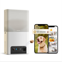 Petcube Bites 2 Lite ja Care Coverage -tilaus | Interaktiivinen WiFi lemmikkieläinten valvontakamera puhelinsovelluksella ja herkkuannostelijalla 108