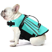 Petglad Dog Life Jacket Wings Colete salva-vidas para ces com ala de resgate flutuante de queixo para ces pequenos, mdios e grandes, flutua