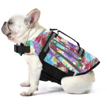 Petglad Colete salva-vidas para ces com asas Colete salva-vidas para ces com ala de resgate flutuante para queixo para ces pequenos, mdios e