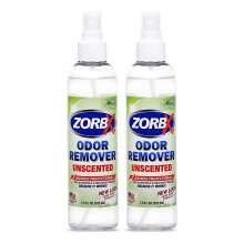 ZORBX Unscented Odor Eliminator for Strong Odor 7.5 Fl Oz Pack of 2 - Used in Hospitals & Healthcare Facilities - Advanced Formula Fast-Acting O