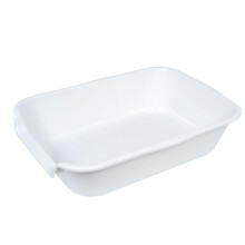Ying Tutu 1 pak extra grote kattenbak (ABS-materiaal) Senior kattenbak met lage instap voor geriatrische katten Grote katten Jumbo huisdierveilig