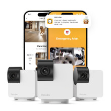 Petcube Cam 360 Il pacchetto di 3 fotocamera | Ultimate Interactive WiFi PET e CAMERA PAN SICUREZZA CASA con app per telefono 1080p Video 360 Visione