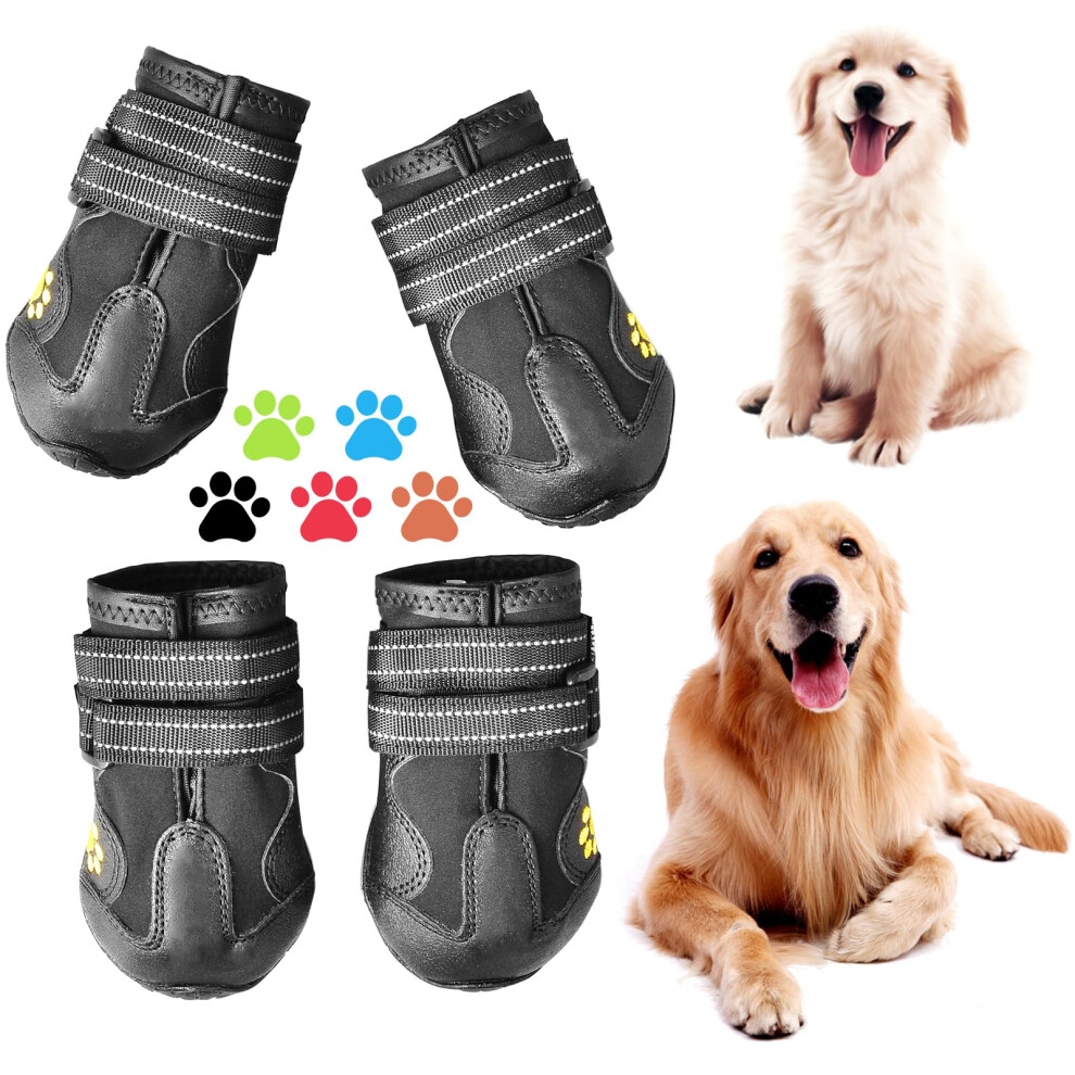Covertsafe& Hundestiefel Fr Hunde, Rutschfeste, Wasserdichte Hundestiefel Fr Drauen, Hundeschuhe Fr Mittelgroe Bis Groe Hunde, 4 Stck, Mit-image