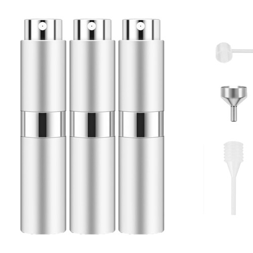 RUZAR 8ml Perfume Atomizer 3 pcs Perfume Travel Refillable Bottle  Empty Cologne Travel Bottle  Atomizer Sprayer For Perfume
