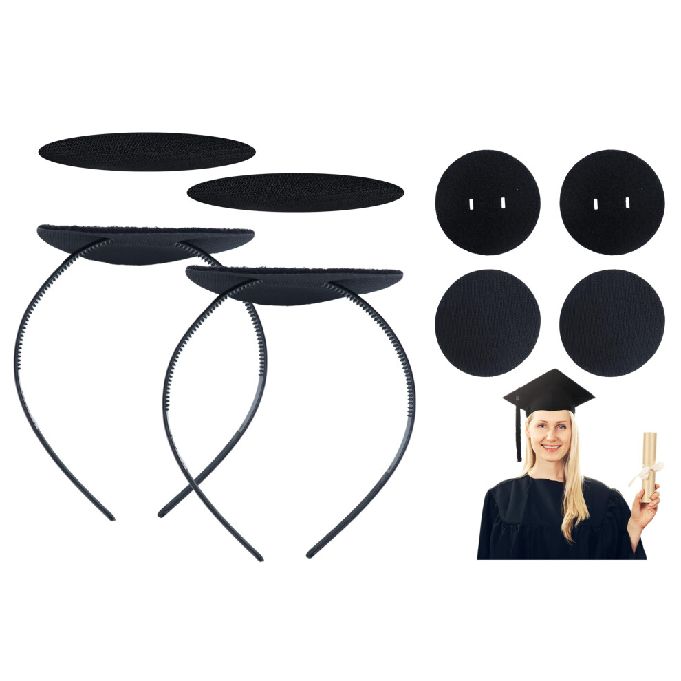Zyijuny 2 Pack Of Graduation Cap Headband Secures Your Grad Cap Upgrade Insert Hat Accessories For Graduates Gift For Girls