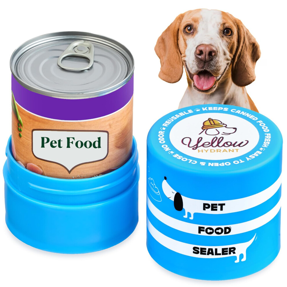 Herbe jaune Le contenant de stockage d'aliments pour chiens en conserve d'origine en attente d'air    tanch