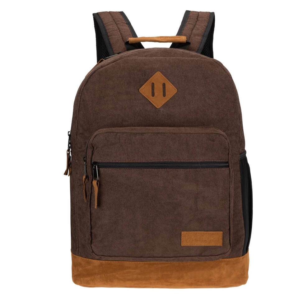 Wrangler Yellowstone Western-Style Backpack Corduroy Casual Daypack for Travel  Everyday Use with Padded Laptop Notebook Sleeve (Dark Brown Corduroy)