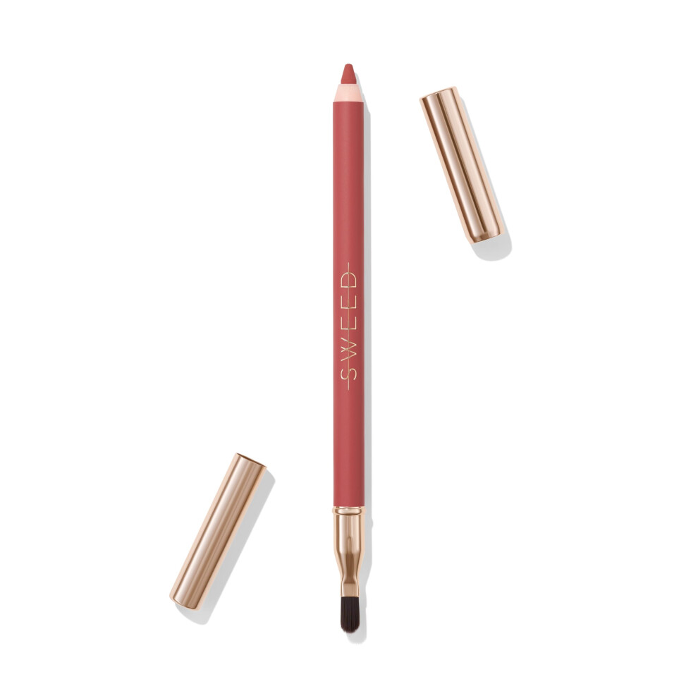 Sweed - Lip Liner Pencil | Color-Rich Smudge + Feathering-Free | Jojoba Seed Oil To Moisturize + Nourish | Vegan Cruelty-Free Clean Beauty (Rose Pe
