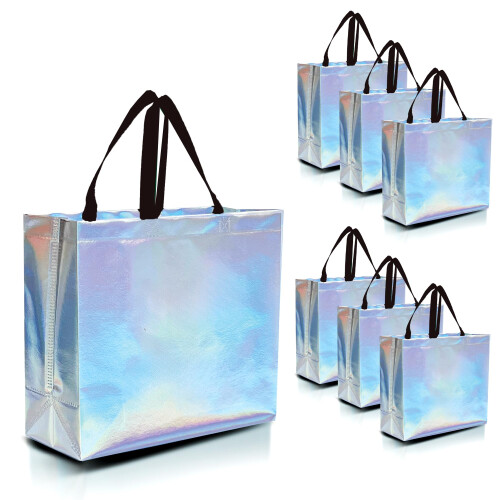 Nush Nush Gold Gift Bags Large Size - Set Of 15 Reusable Gold Gift Bags