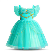 Fantasia elegante de princesa rabe com margaridas, vestido de tule para festa de aniversrio e halloween para meninas tamanho 5 a 6