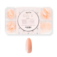 Apres Neutrals Gel-X Chloe Box Of Nail Tips  11 Sizes 00-9  Soft Gel Tip Box (150pcs) (Natural Almond Medium  150)
