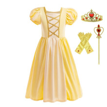 Dressy Daisy Meninas Princesa Vestir Roupas com Acessrios Festa de Aniversrio de Halloween Roupa Diria Tamanho 5-7 Amarelo
