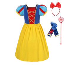 Dressy Daisy Little Girls Princess Dress Up T?j med tilbeh?r Halloween F?dselsdagsfest Hverdag Outfit St?rrelse 12 Gul
