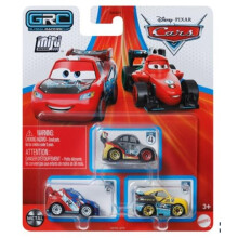 Disney Cars Mini Racers 3 Pack (Grc Racers 3 Raoul CaRoule Max Schnell and Cruz Ramirez)