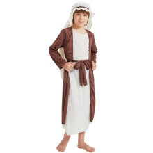 JUICYRAUL Dreng Saint Joseph Kostume Bibelsk Religi?s Fancy Dress Hyrdekostume Perfekt til p?ske Halloween-dragt til 3+ ?r