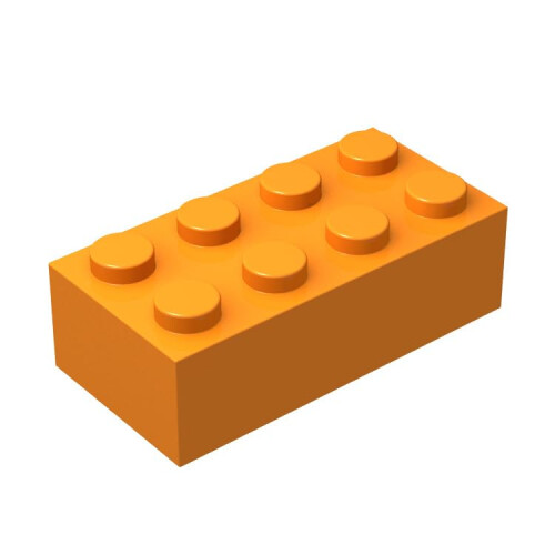 100 peas de tijolos laranja em massa laranja 2x4 tijolos de construo ...