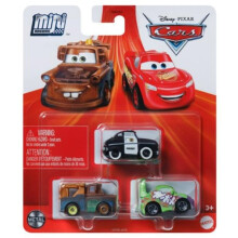 Disney Cars Mini Racers 3 Pack (Speed Limit Mater Sheriff and Wingo)